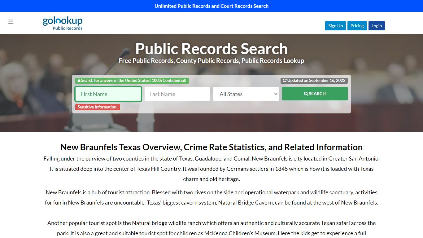 New Braunfels Public Records, New Braunfels Court Records